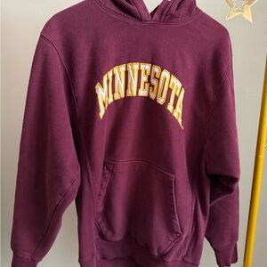 Vintage Steve & Barry's Burgundy Minnesota Hoodie